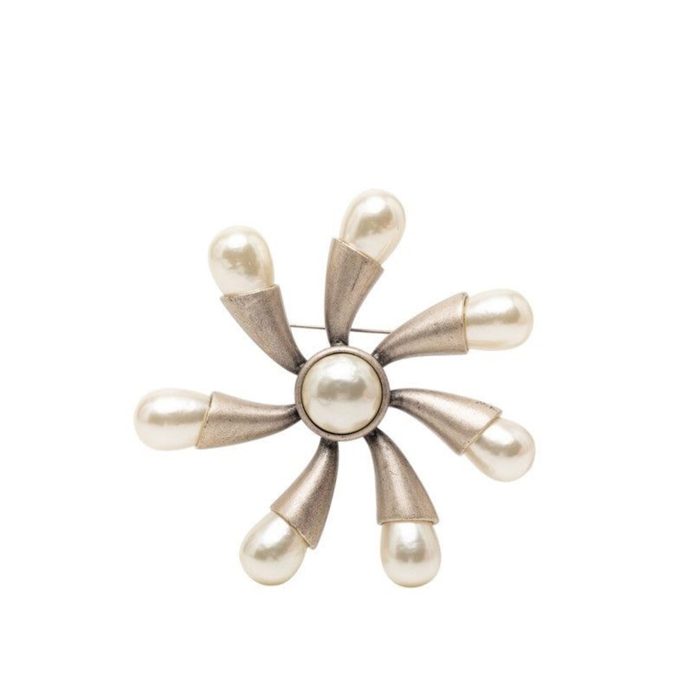 Chanel Brooch Silver-Tone